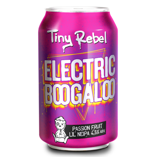 Tiny Rebel Electric Boogaloo - Passion Fruit Lil' NEIPA 330ml Can-World Beer-5060343553644-Fountainhall Wines
